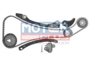 KIT DISTRIBUCION NISSAN VERSA 4L 1.6 LTS 2011-2014 MICRA 4L 1.4 LTS 2005-2011 TIIDA 4L 1.6 LTS 2013-2018 HR16DE DOHC CADENA DE 56 ESLABONES ENGRANE ARBOL DE LEVAS BAJO