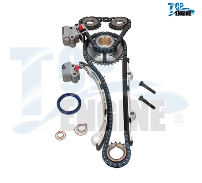 KIT DISTRIBUCION NISSAN TRUCK URVAN 4L 2.4 LTS 2002-2007 D22 NP300 4L 2.4 LTS 2009-2015 FRONTIER 4L 2.4 LTS 1998-2004 NISSAN ALTIMA 4L 2.4 LTS 1998-2004 CADENA KA24DE DOHC 16 VALVULAS SET 12 PZ TAIWAN
