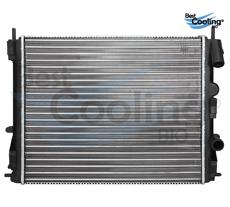 RADIADOR ANTICONGELANTE NISSAN PLATINA 4L 1.6 LTS 2002-2010 APRIO 4L 1.6 LTS 2008-2010 RENAULT CLIO 4L 1.6 LTS 2002-2010 SIN A/AC TRANSMISION MANUAL ALUMINO =21400-00QAB =35777