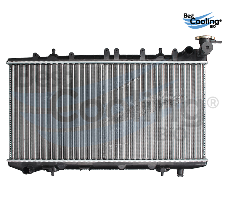 RADIADOR ANTICONGELANTE NISSAN TSURU III 4L 1.6 LTS 1994-2017 SENTRA B14 4L 1.6 LTS 1996-2000 MECANICO CON Y SIN A/AC TRANSMISION MANUAL TOMA 26MM 16 VALVULAS = 35050