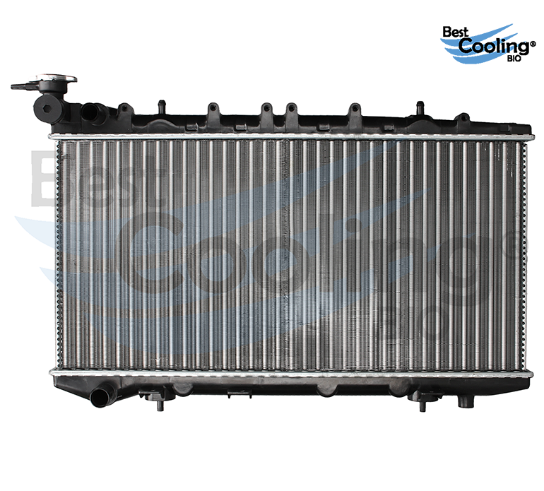 RADIADOR ANTICONGELANTE NISSAN TSURU III 4L 1.6 LTS 1992-1994 CON Y SIN A/AC TRANSMISION MANUAL 8 VALVULAS TOMA 24.6MM ALUMINIO =35050