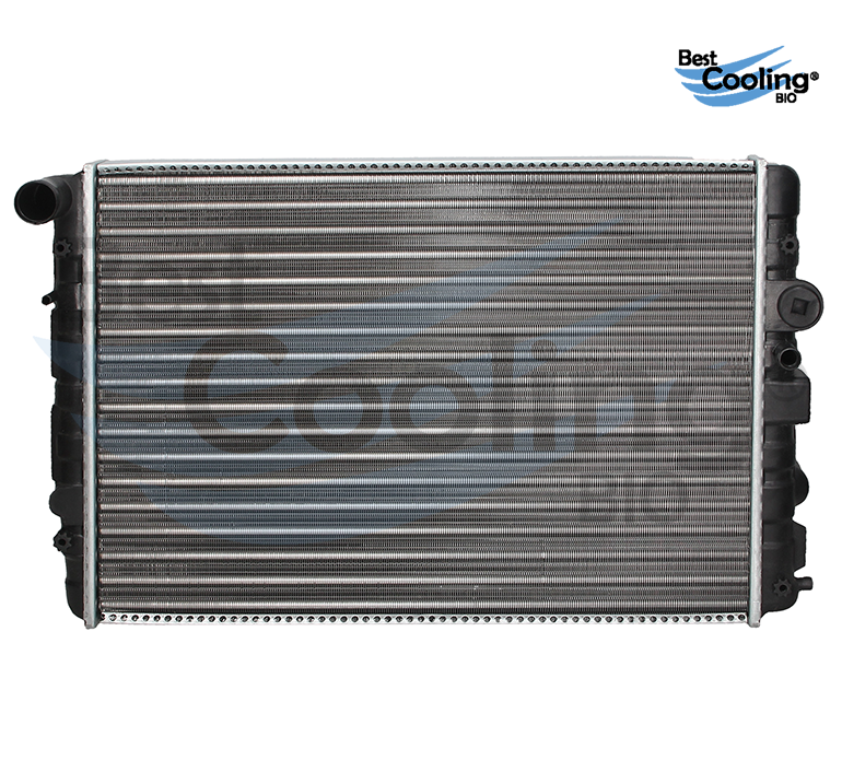 RADIADOR ANTICONGELANTE VOLKSWAGEN POINTER 4L 1.8 LTS 1998-2009 SIN A/AC TRANSMISION MANUAL CORTO ALUMINIO 5X0-121-251OBD 35735