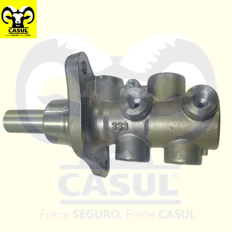CILINDRO MAESTRO FRENOS MITSUBISHI LANCER 2008-2009 CON ABS ALUMINIO DIAMETRO 13/16" 20.64MM CUERDA PRIMARIA M16X1 SECUNDARIA M16X1