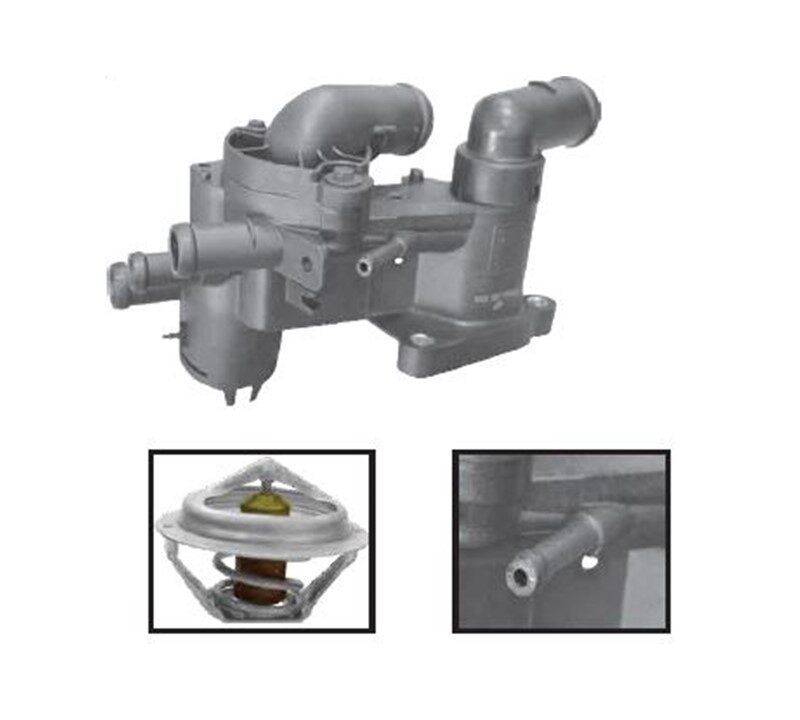 TOMA AGUA VOLKSWAGEN GOL 4L 1.6 LTS 2009-2017 POLO 4L 1.6 LTS 2003-2007 VOLKSWAGEN TRUCK CROSSFOX 4L 1.6 LTS 2005-2017 SAVEIRO 4L 1.6 LTS 2010-2017 SPORTVAN 4L 1.6 LTS 2006-2010 SEAT IBIZA 4L 1.6 LTS 2003-2008 CON TERMOSTATO CON SALIDA