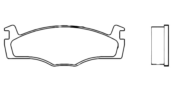 BALATA DISCO DELANTERA VOLKSWAGEN JETTA A2 1990-1992 JETTA A3 1995 GOLF A2 1986-1989 GOLF A2 1990-1992 ROTOR SOLIDO =D280