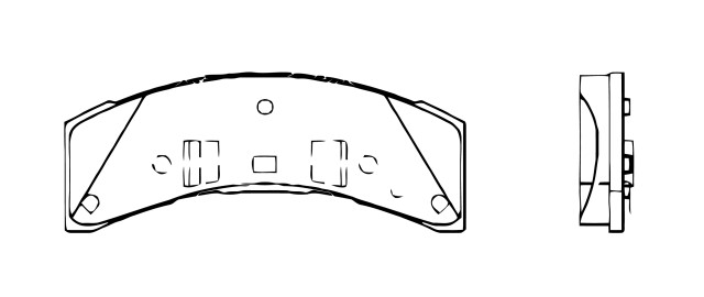 BALATA DISCO DELANTERA CHEVROLET TRUCK C1500 1988-1991 K1500 1988-1991 GMC TRUCK C1500 1988-1990 =D368