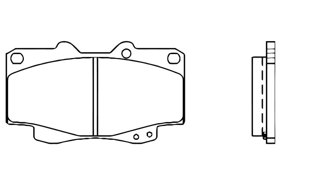 BALATA DISCO DELANTERA TOYOTA TRUCK 4RUNNER 1990-1991 =D436