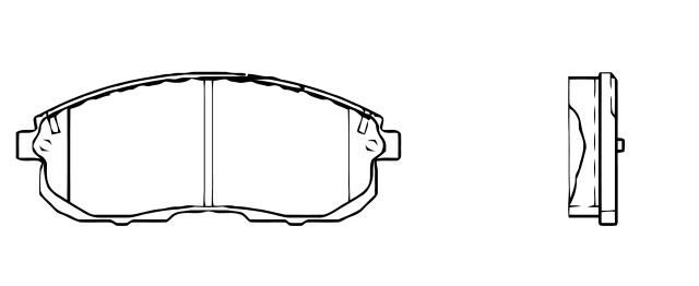 BALATA DISCO DELANTERA NISSAN ALTIMA 1993-1995 CHEVROLET TRUCK G20 2000-2002 INFINITI I30 1996-1999 NISSAN MAXIMA 1991-1999 =D653