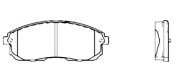 BALATA DISCO DELANTERA NISSAN SENTRA 2000-2016 SENTRA SE-R 2010 ALTIMA 2007-2013 INFINITI G35 2003-2005 NISSAN 350Z 2003-2005 =D815