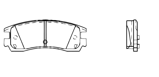 BALATA DISCO TRASERA CADILLAC DEVILLE 1994-1996 EL DORADO 1992-1996 CADILLAC SEVILLE 1992-1996 CHEVROLET TRUCK LUMINA 1997 =508