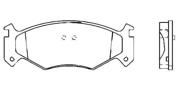 BALATA DISCO DELANTERA CHRYSLER TRUCK VOYAGER 1991-1994 =D522