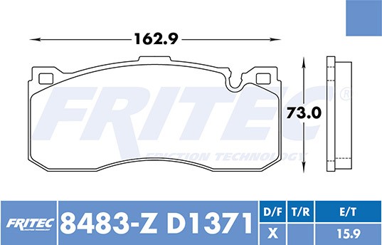 BALATA DISCO DELANTERA BMW 135I 2008-2013 BMW 135IS 2013 =D1371
