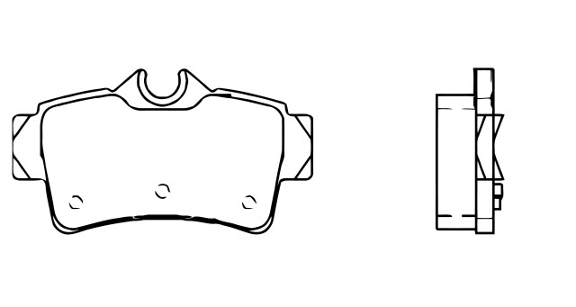 BALATA DISCO TRASERA FORD MUSTANG 2000-2004 =D627