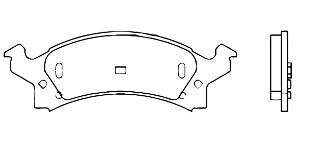 BALATA DISCO DELANTERA CHEVROLET CAVALIER 2000-2002 PONTIAC GRAND AM 1996-1998 =D673