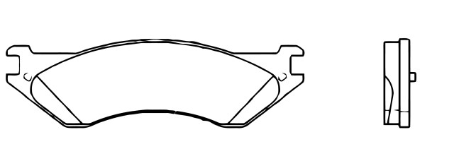 BALATA DISCO DELANTERA DODGE TRUCK B1500 1998 RAM 1500 2000 RAM 1500 VAN 1999-2002 =D758