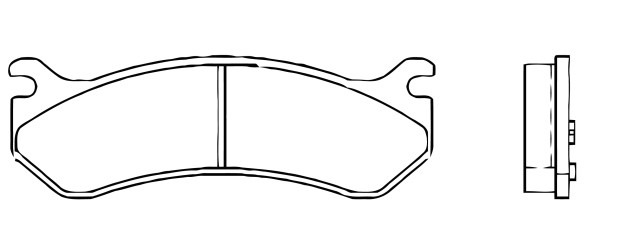 BALATA DISCO DELANTERA CHEVROLET TRUCK SILVERADO 1500 1999-2006 SILVERADO 2500 2001-2004 SUBURBAN 1500 2000-2006 =D785