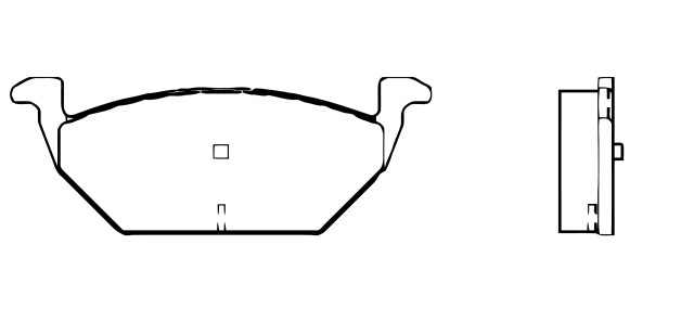 BALATA SEMI METALICA DELANTERA VOLKSWAGEN BEETLE 1998-2009 BEETLE CABRIO 2003-2009 BEETLE S 2006 TURBO =M-7709-Z