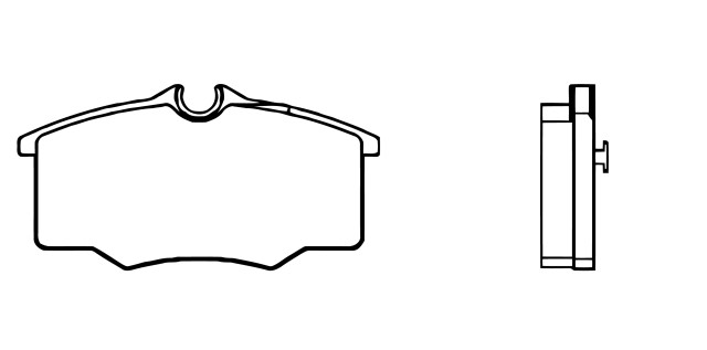 BALATA DISCO DELANTERA CHEVROLET TRUCK CHEVY PICK UP 1999-2003 VOLKSWAGEN POINTER 1999-2009 POINTER GTI 2000 =D1173
