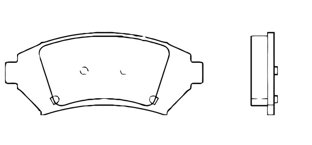 BALATA DISCO DELANTERA BUICK CENTURY 1997-2001 CHEVROLET TRUCK VENTURE 1997-2005 OLDSMOBILE SILHOUETTE 1997-2004 =D818