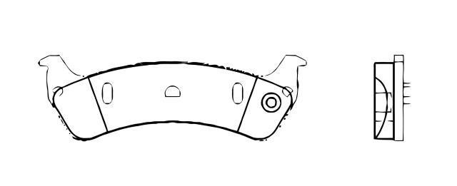 BALATA DISCO TRASERA JEEP GRAND CHEROKEE 1994-1996 =D625