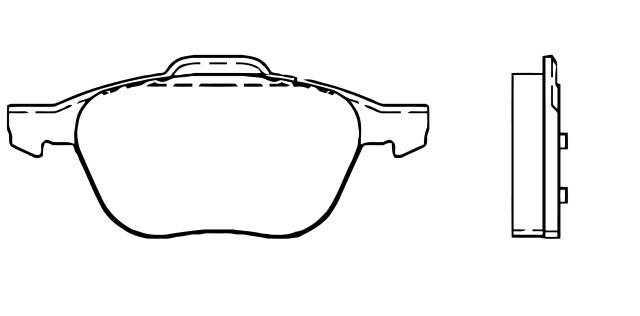 BALATA DISCO DELANTERA FORD FOCUS 2005-2018 FORD TRUCK ECOSPORT 2008 TRANSMISION AUTOMATICA ESCAPE 4L 2.5 LTS 2013-2019 MAZDA 3 2006-2013 MAZDA 5 2006-2015