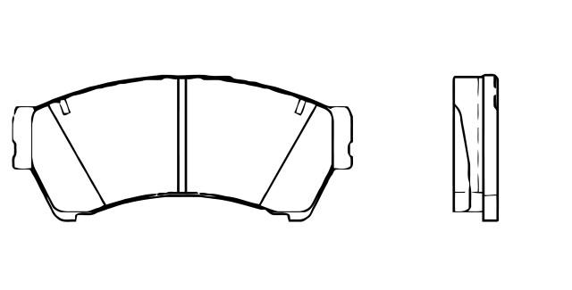 BALATA DISCO DELANTERA MAZDA 6 2006-2013 FORD FUSION 2006-2012 LINCOLN MKZ 2007-2012 ZEPHYR 2006 MERCURY MILAN 2006-2011 =D1164