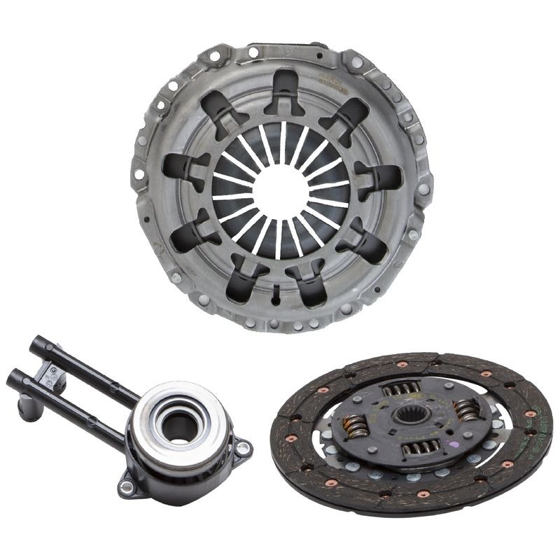 KIT CLUTCH FORD FIESTA 4L 1.6 LTS 2003-2010 BRASIL FORD TRUCK COURIER 4L 1.6 LTS 2011-2012 CON COLLARIN HIDRAULICO DIAMETRO 200MM 17 DIENTES CSC CON Ø DE ENTRADA 11.1 MM 7/16”