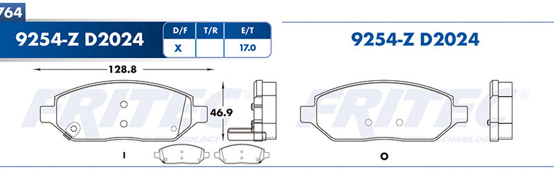 BALATA DISCO DELANTERA CHEVROLET SPARK ACTIV 4L 1.4 LTS 2017-2020 SPARK INK 4L 1.4 LTS 2017 SPARK LS 4L 1.4 LTS 2017-2020 SPARK 4L 1.4 LTS 2016-2018 SPARK 4L 1.4 LTS 2019-2021 =D2024
