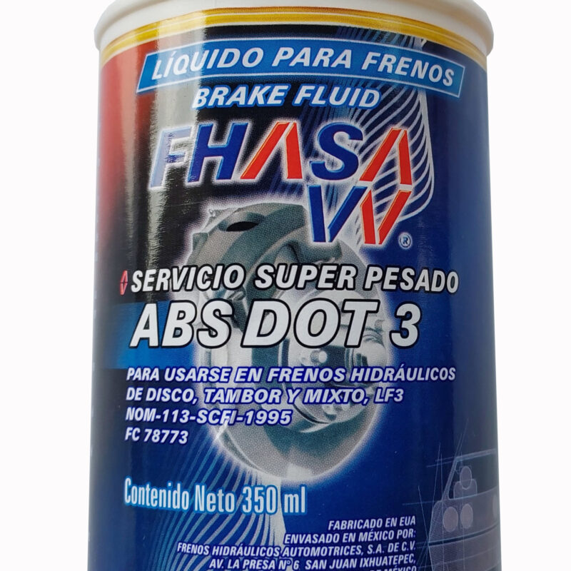 LIQUIDO FRENOS DOT3 UNIVERSAL 1/3 LITRO CAJA 24 PIEZAS CAMBIA AL 912F0078776