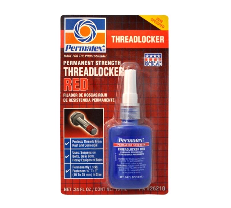 ADHESIVO FIJADOR UNIVERSAL ROJO RESISTENCIA ALTA 10ML CAJA 10PZAS