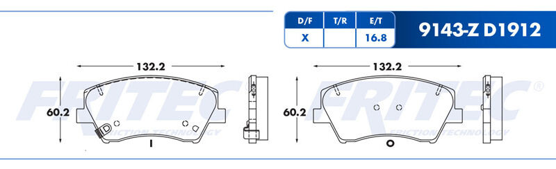 BALATA DISCO DELANTERA HYUNDAI ELANTRA 4L 2.0 LTS 2017-2019 =D1912
