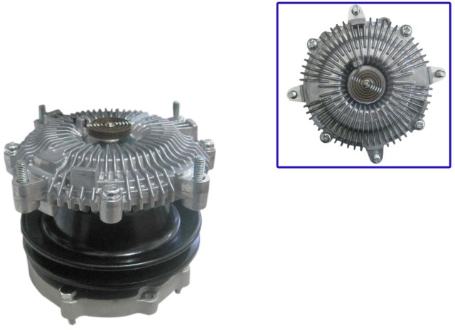 BOMBA AGUA NISSAN TRUCK 510 PICK UP 4L 2.4 LTS 1975-1989 610 PICK UP 4L 2.4 LTS 1975-1989 620 PICK UP 4L 2.4 LTS 1975-1989 710 PICK UP 4L 2.4 LTS 1975-1989 720 PICK UP 4L 2.4 LTS 1975-1989 SOHC 8 VALVULAS FAN CLUTCH 5-1/4