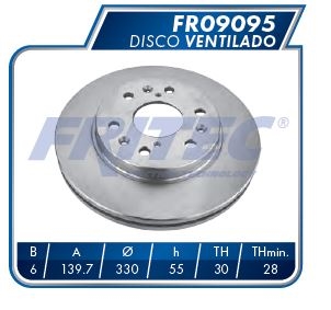 DISCO VENTILADO DELANTERO CHEVROLET TRUCK SILVERADO 2500 2005-2019 SILVERADO 1500 2009-2014 ESCALADE 2007-2021 ESCALADE ESV 2003-2019 ESCALADE EXT 2002-2013