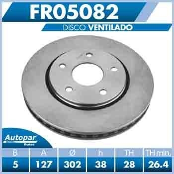 DISCO VENTILADO DELANTERO DODGE TRUCK JOURNEY 4L 2.4 LTS 2009-2012