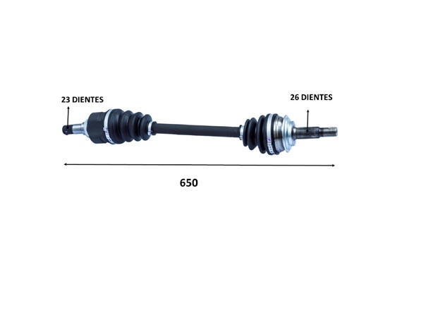 FLECHA HOMOCINETICA TOYOTA YARIS 4L 1.5 LTS IZQUIERDA TRANSMISION STD