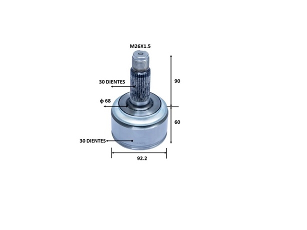 JUNTA HOMOCINETICA CHEVROLET ASTRA 4L 1.8 LTS 2006-2008 LADO RUEDA