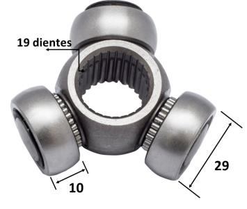 TRIPODE HOMOCINETICO DODGE ATOS 4L 1.0 LTS 2001-2004 19 DIENTES