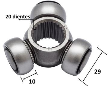 TRIPODE HOMOCINETICO DODGE ATOS 4L 1.1 LTS 2005-2012