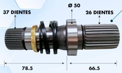 CONECTOR FLECHA DERECHO VOLKSWAGEN TRUCK TRANSPORTER TDI 4L 2.0 LTS 2010-2019 TRANSMISION MANUAL