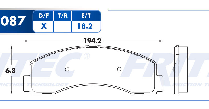BALATA DISCO DELANTERA FORD TRUCK F-150 V6 3.3 LTS 2018-2020