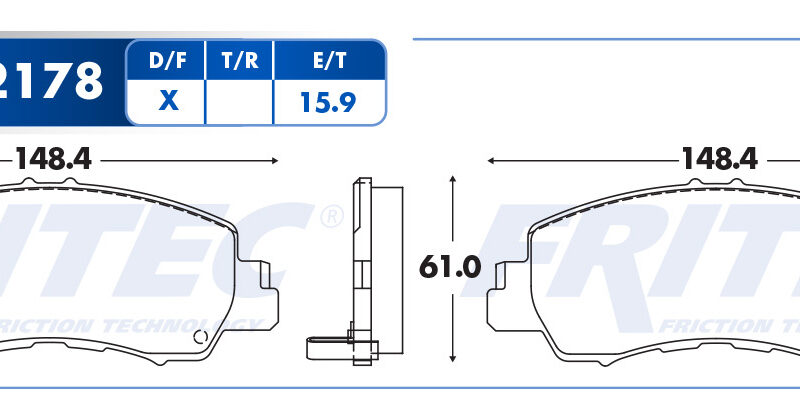 BALATA DISCO DELANTERA MITSUBISHI ECLIPSE 4L 1.5 LTS 2019-2020