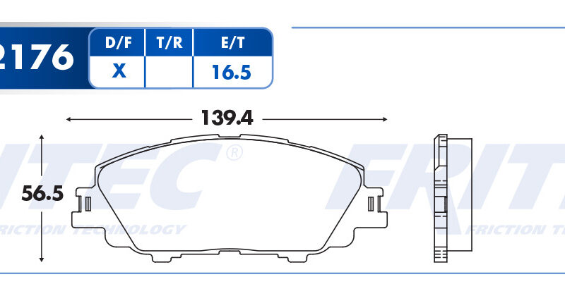 BALATA DISCO DELANTERA TOYOTA COROLLA 4L 1.8 LTS 2020