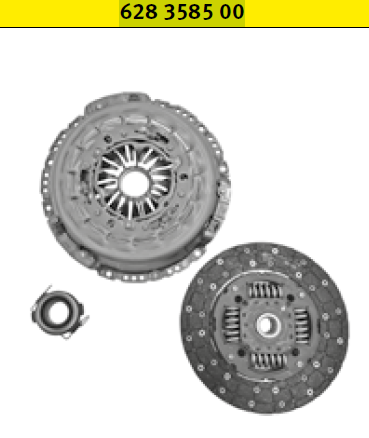 KIT CLUTCH TOYOTA TRUCK HILUX 4L 2.8 LTS 2018-2020 HIACE 4L 2.8 LTS 2019-2023 TURBO DIESEL 174 HP 6 VELOCIDADES