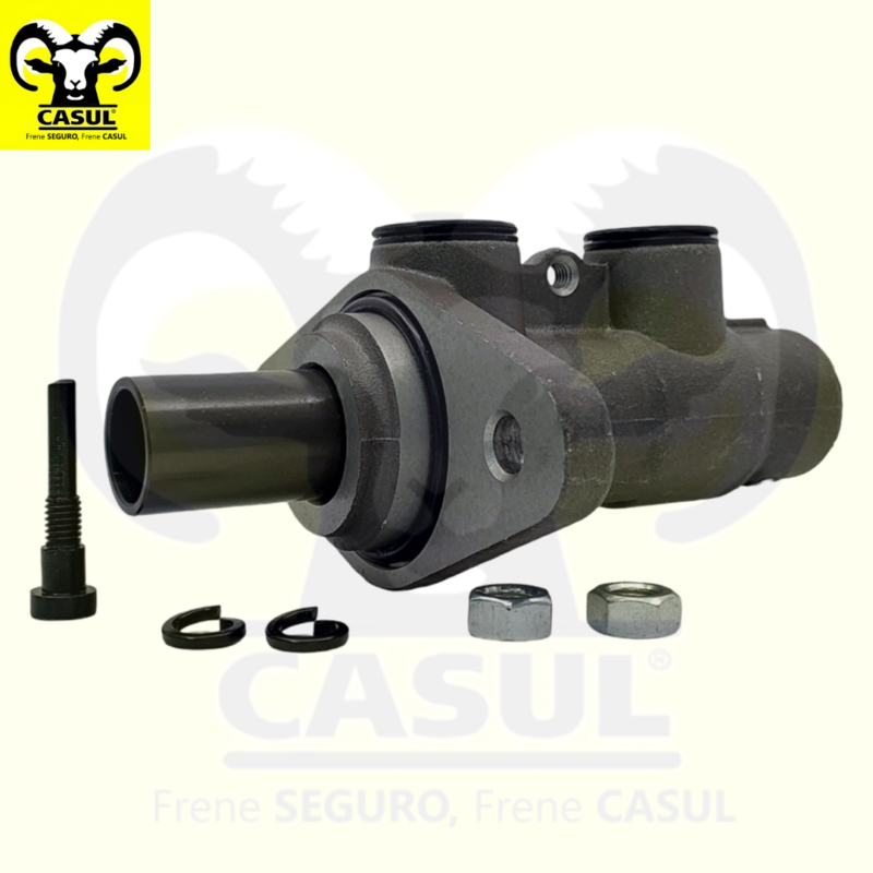 CILINDRO MAESTRO FRENOS CHEVROLET BEAT 4L 1.2 LTS 2018-2021 SIN VALVULAS ALUMINIO DIAMETRO 7/8" 22.23MM CUERDA PRIMARIA M10X1 SECUNDARIA M10X1