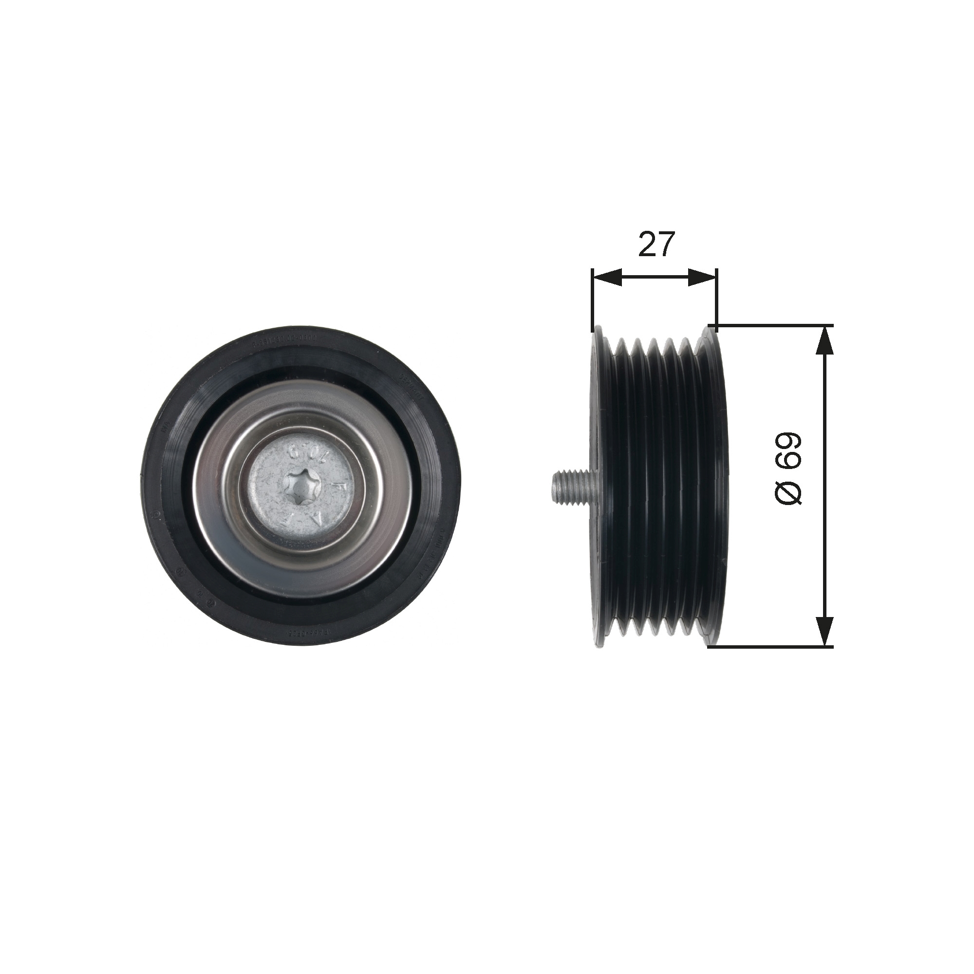 POLEA LOCA MERCEDES BENZ TRUCK VITO 2009-2010 VITO MIXTO 2009-2010 SPRINTER 2018-2023 3 TONELADAS SPRINTER 2018-2023 3.5 TONELADAS SPRINTER 2018-2023 4 TONELADAS SPRINTER 2018-2023 4.6 TONELADAS SPRINTER 2018-2023 5 TONELADAS