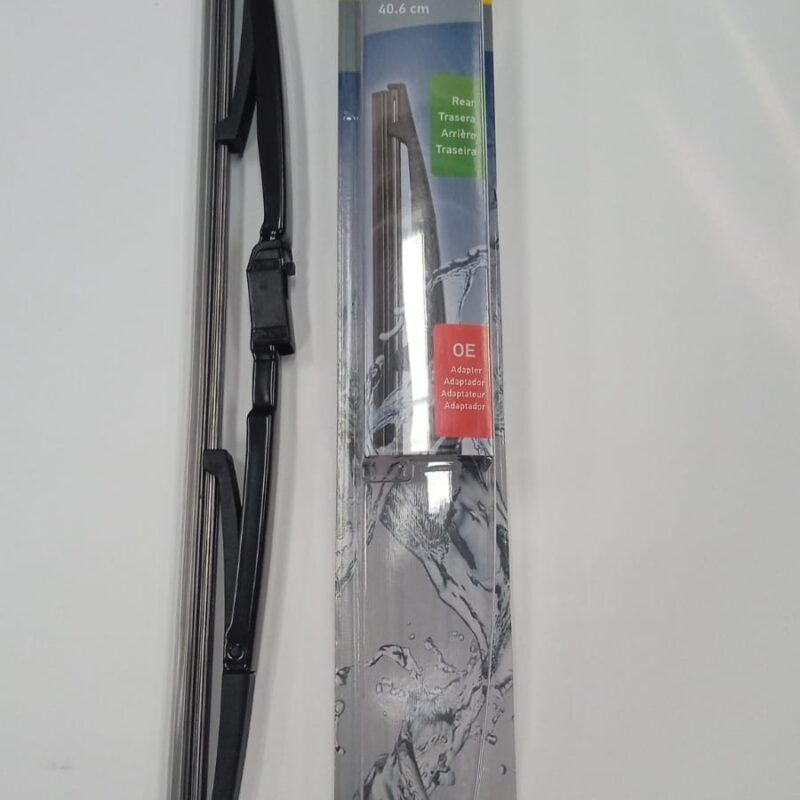 PLUMA LIMPIAPARABRISAS 16" UNIVERSAL TRASERA CON CONECTOR TRADICIONAL PIEZA = 9XW398115016T