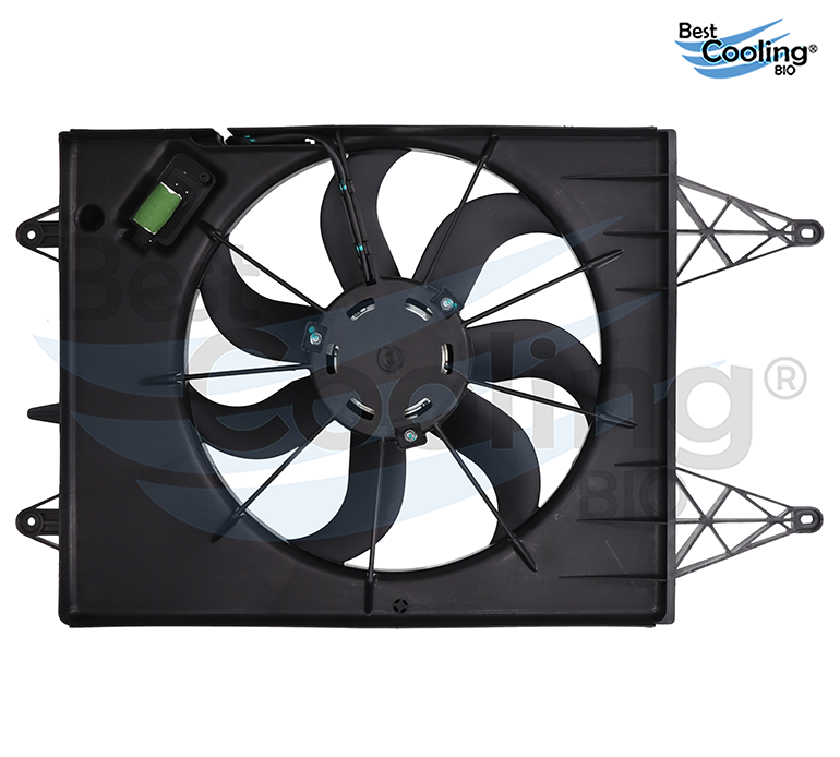 MOTOVENTILADOR VOLKSWAGEN GOL 4L 1.6 LTS 2009-2020 VOLKSWAGEN TRUCK SAVEIRO 4L 1.6 LTS 2010-2020 CON TOLVA CON A/AC TRANSMISION MANUAL CON RESISTENCIA