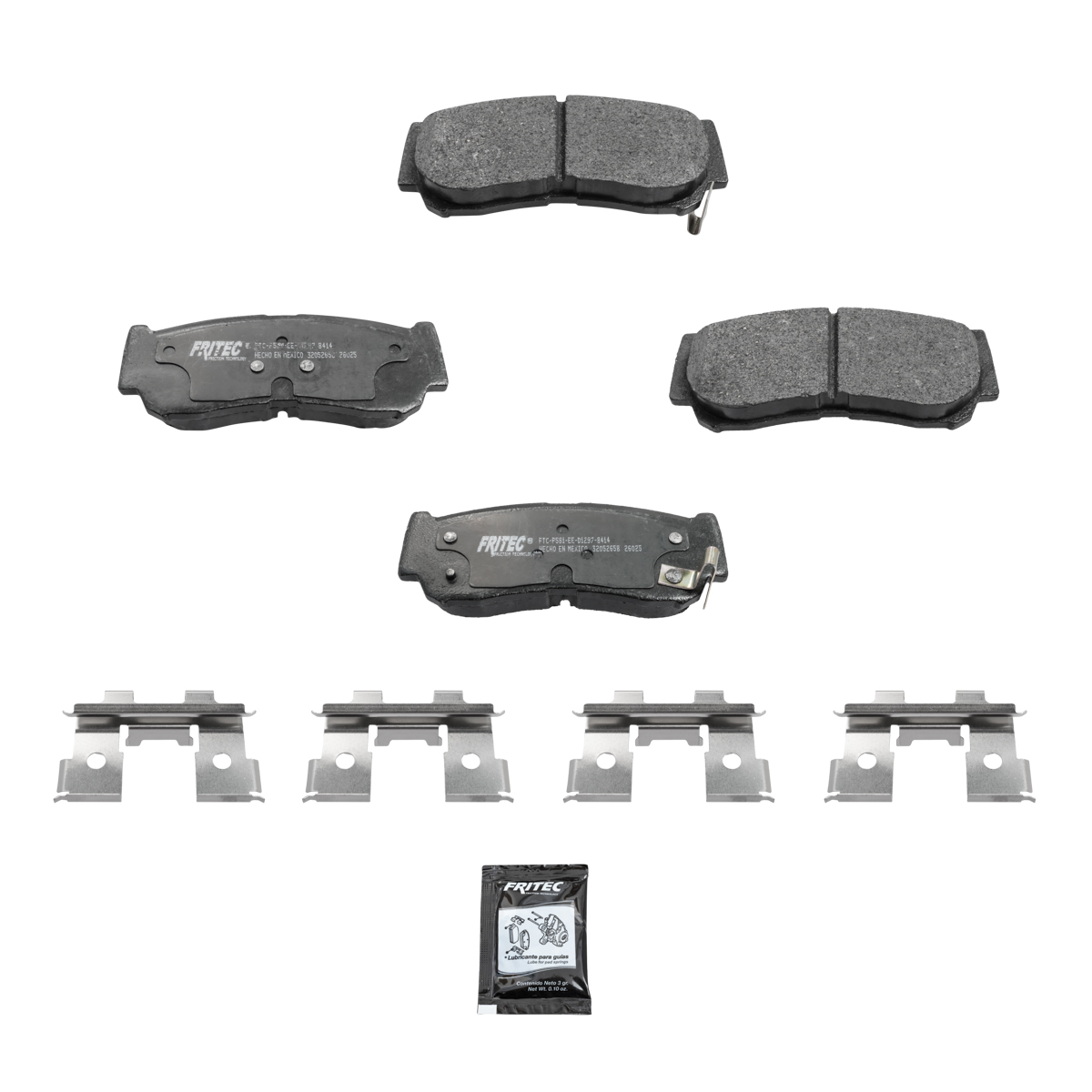BALATA DISCO TRASERA CHEVROLET TRUCK S10 MAX CABINA REGULAR 4L 2.4 LTS 2023-2025 S10 MAX CHASIS CABINA 4L 2.4 LTS 2023-2025 S10 MAX DOBLE CABINA 4L 2.0 LTS 2023-2025 S10 MAX DOBLE CABINA 4L 2.4 LTS 2023-2025