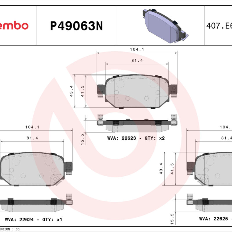BALATA DISCO CERAMICA TRASERA MAZDA 3 G 2017-2018 MAZDA 3 GRAND TOURING 2017-2018 MAZDA 3 GS 2017-2018 MAZDA 3 GT 2017-2018 MAZDA TRUCK CX-3 GRAND TOURING 2019 CX-3 GS 2019-2020 CX-3 GT 2019-2020 CX-3 GX 2019-2020