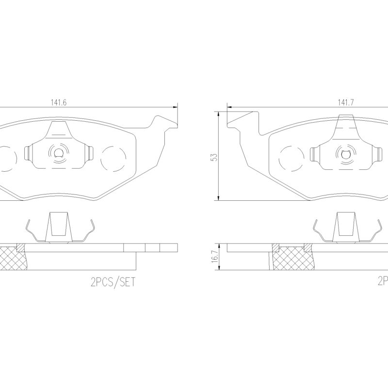 BALATA DISCO CERAMICA DELANTERA VOLKSWAGEN GOL BASE 2009-2011 CON ABS GOL COMFORTLINE 2012-2013 GOL GT 2012-2013 GOL TRENDLINE 2012-2013 GOL SEDAN COMFORTLINE 2010-2011 CON ABS VOLKSWAGEN TRUCK SAVEIRO BASE 2010-2011